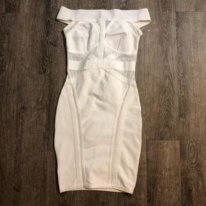 Wow Couture white bandage bodycon dress